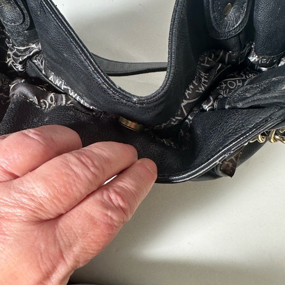 Betsey Johnson Black Shoulder Bag with Gold Hardware - Picture 10 of 16